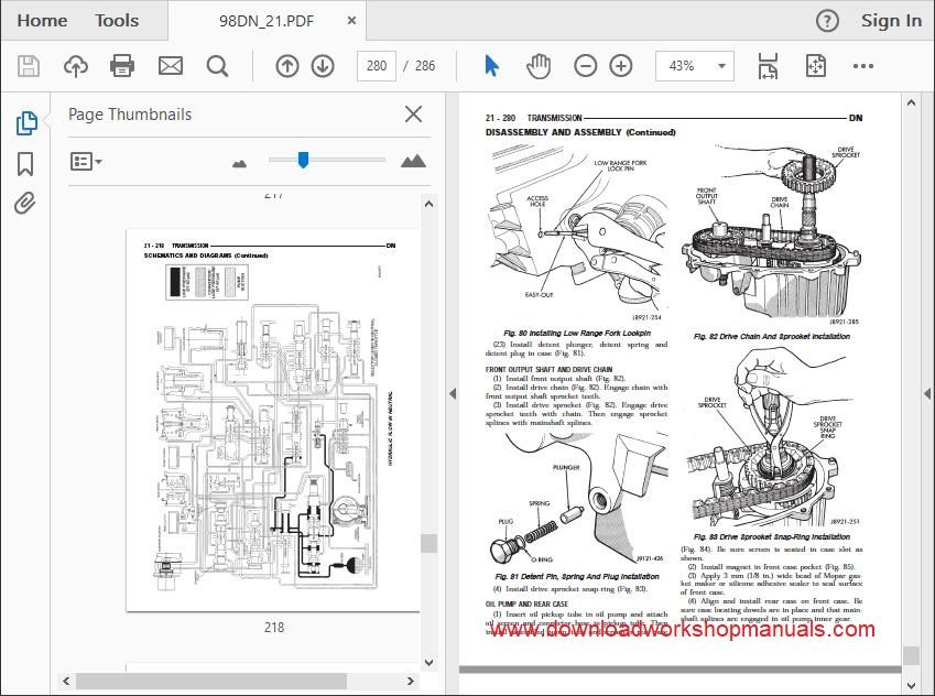 Dodge Durango Workshop Repair Service Manual and Wiring Diagrams Download